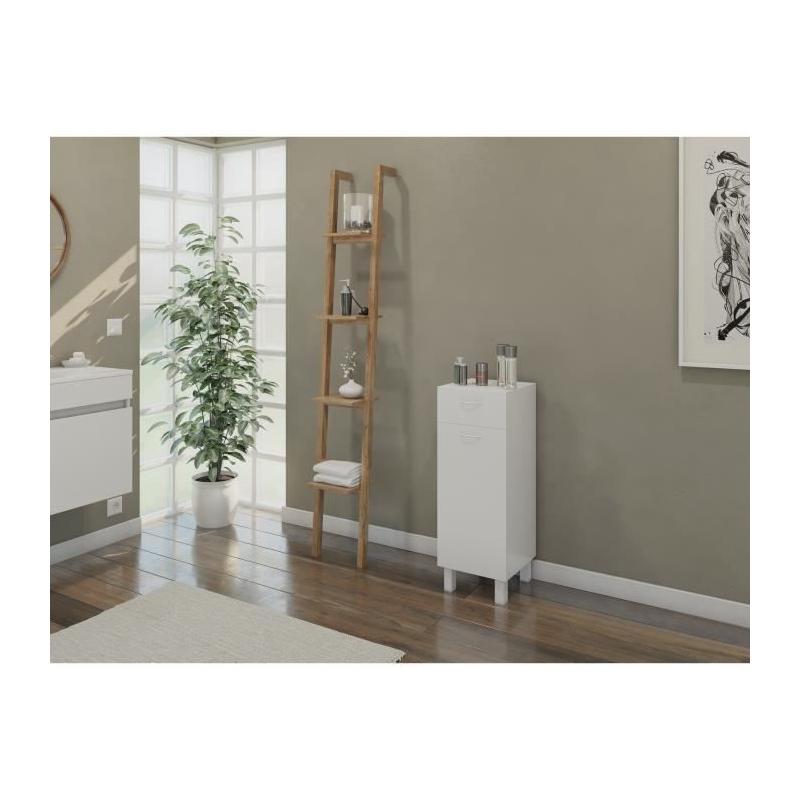 Colonne de salle de bain ESSENTIEL - Blanc - L 30 cm