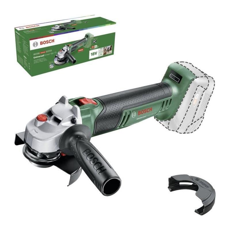 Meuleuse angulaire sans fil BOSCH UniversalGrind 18V-75 - Puissance 750W