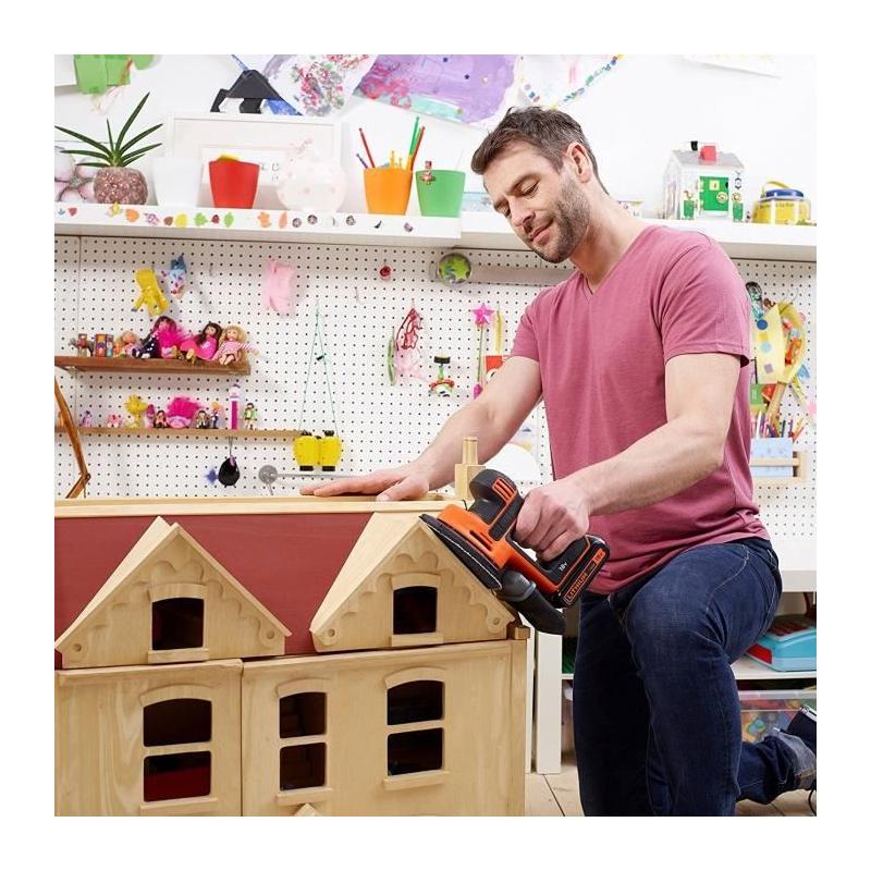 Ponceuse de détail sans-fil 18V BLACK+DECKER - Précision assurée