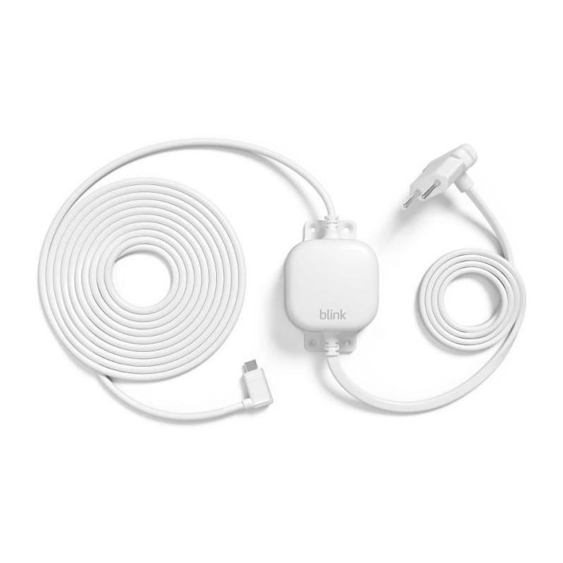 Adaptateur d'alimentation pour Blink Home Security - Résistant aux intempéries - Blanc - EU