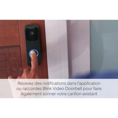 Sonnette Interphone avec Synchronisation 2 - Noir