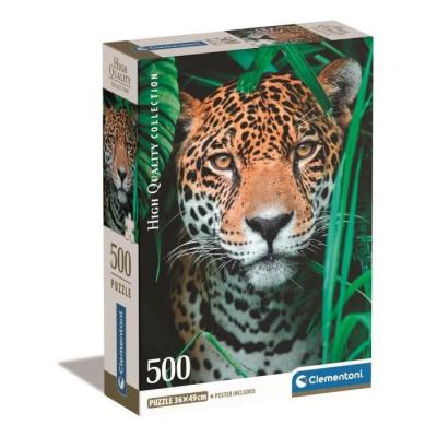 Puzzle CLEMENTONI Compact 500 pièces - Jaguar dans la jungle