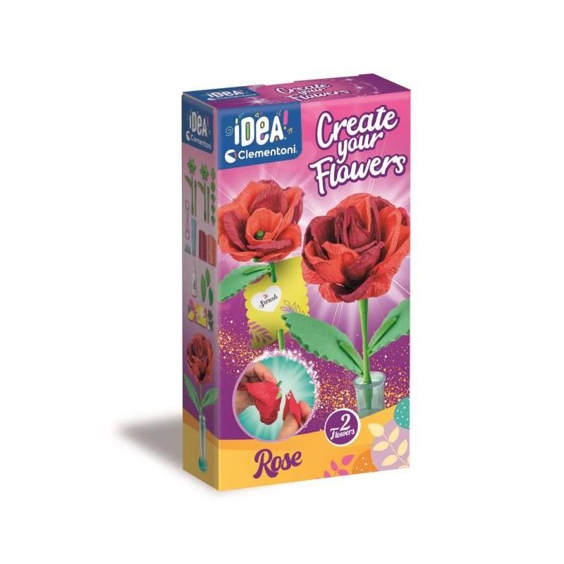 Puzzle CLEMENTONI - Crée tes fleurs - Rose