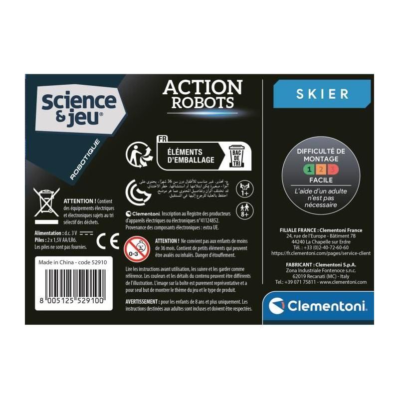 Puzzle CLEMENTONI - Action Robot - Skieur