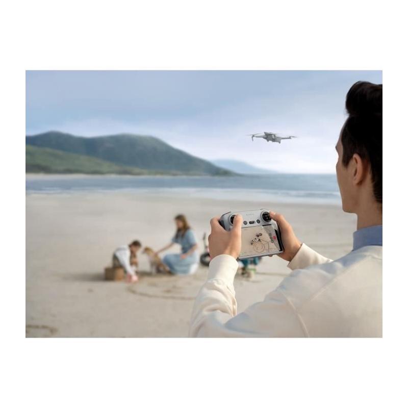 Drone DJI Mini 3 Fly More Combo avec radiocommande smart controller - Gris