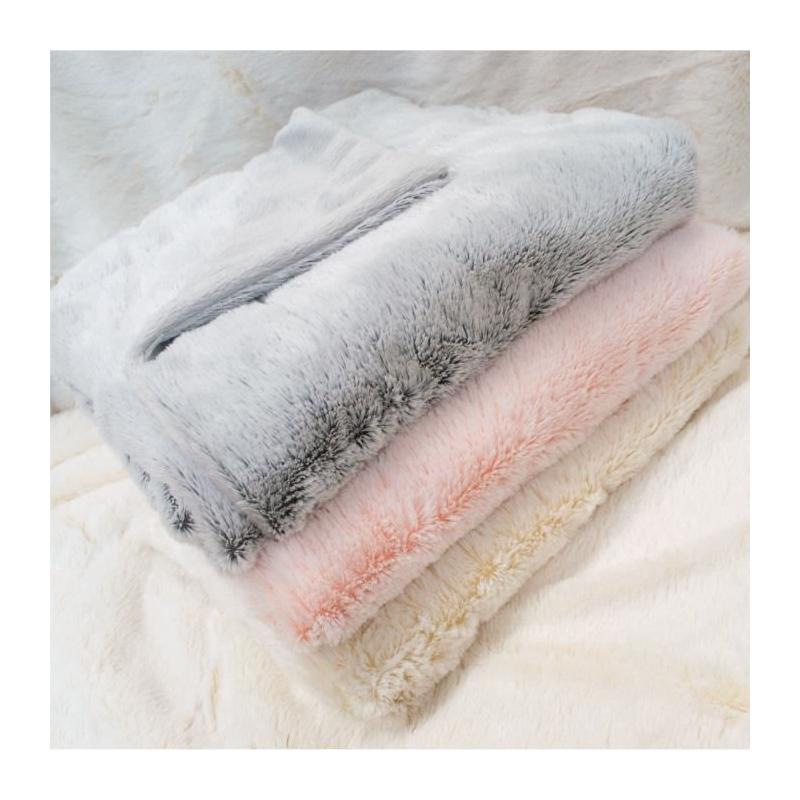 Couverture doublée DOMIVA ultra douce - 75 x 100 cm - Lait fraise
