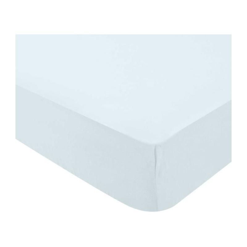 Drap housse DOMIVA Light jersey - 130 g/m² - Bleu