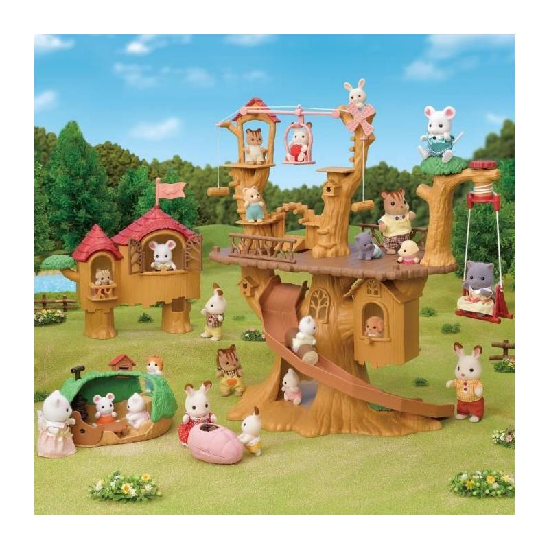 Figurine miniature SYLVANIAN FAMILIES - La tyrolienne des bébés - Henry le bébé lapin crème