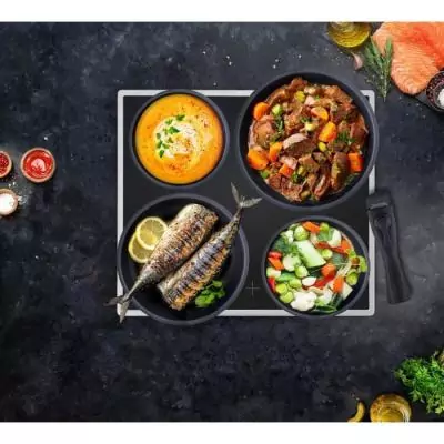 Batterie de cuisine 15 pièces ARTHUR MARTIN noir - Induction OK