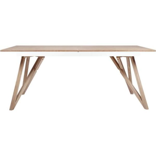 Table a manger extensible - placage frene - style scandinave - Sawyer L180 / 220 x P 90 x H 75