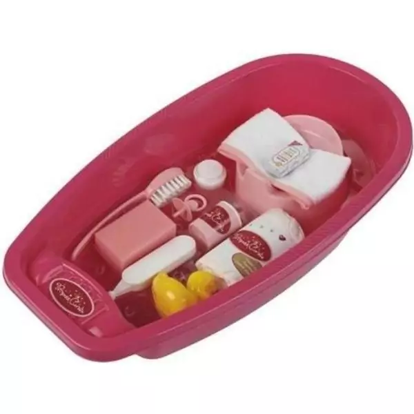 Baignoire Princess Coralie - KLEIN - Grand modele avec accessoires - Rose - Pour enfant des 3 ans