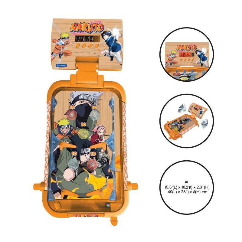 Flipper électronique de table Naruto: sons, lumières et affichage score