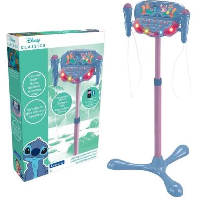 Microphone Stitch sur pied avec enceinte, 2 Micros et Effets - MICRO KARAOKE ENFANT