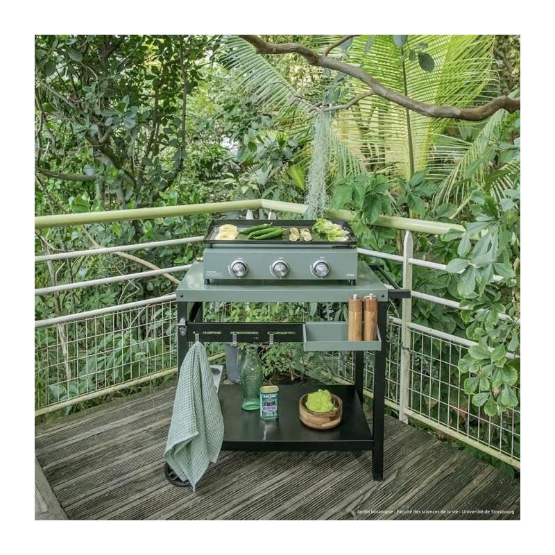 Desserte pour plancha LIVOO GS167V - Pratique et élégante