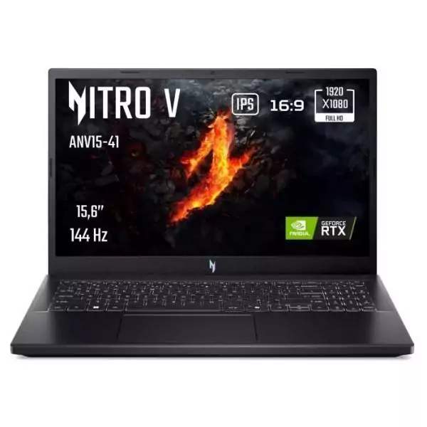 PC Portable Gamer ACER Nitro V 15 ANV15-41-R85W - Sans Windows - 15,6 FHD IPS 144Hz - RTX 4050 -Ryzen 5-7535HS -RAM 16Go -512Go