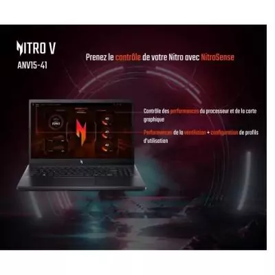 PC Portable Gamer ACER Nitro V 15 ANV15-41-R85W Ryzen 5 7535HS 16Go 512Go SSD RTX 4050