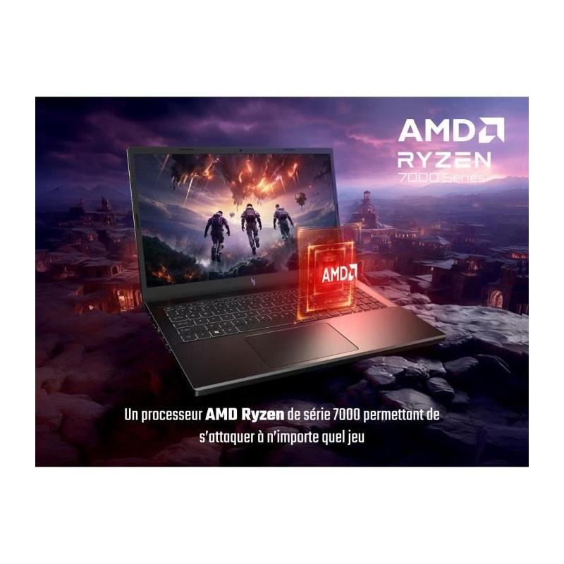 PC Portable Gamer ACER Nitro V 15 ANV15-41-R85W Ryzen 5 7535HS 16Go 512Go SSD RTX 4050