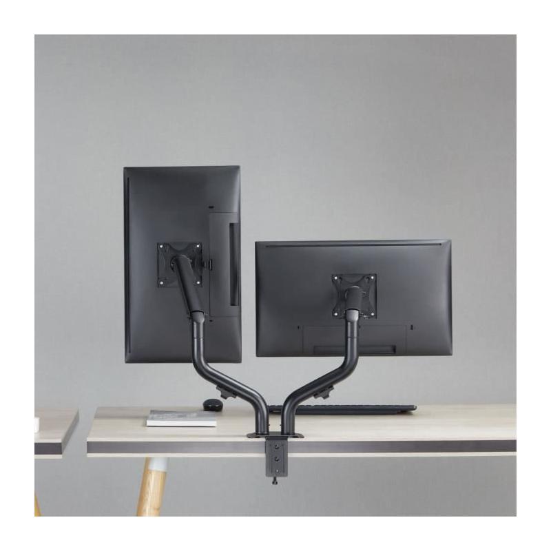 Bras articulés double OPLITE MT10 Noir - Ergonomique et réglable