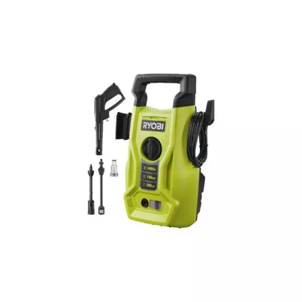 RYOBI - Nettoyeur haute pression 1400 W - 100 bars - 360 L - flexible 5 m PVC - lance vario - RY100PWA