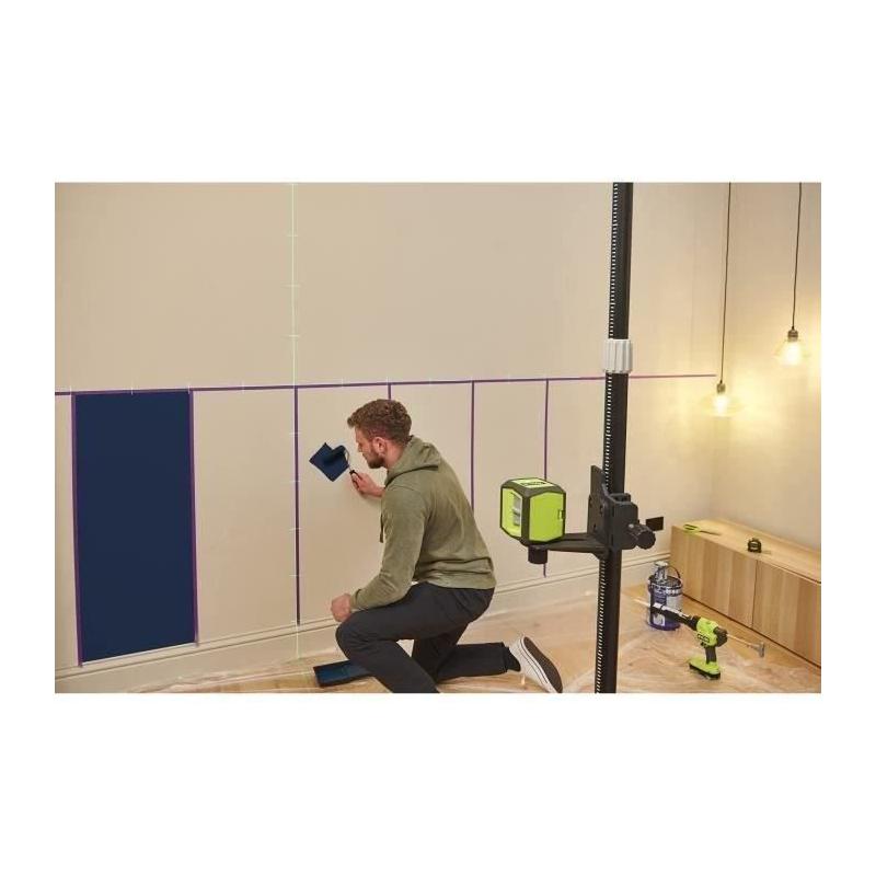 Niveau laser vert RYOBI 15m - Précision +/- 0,5mm