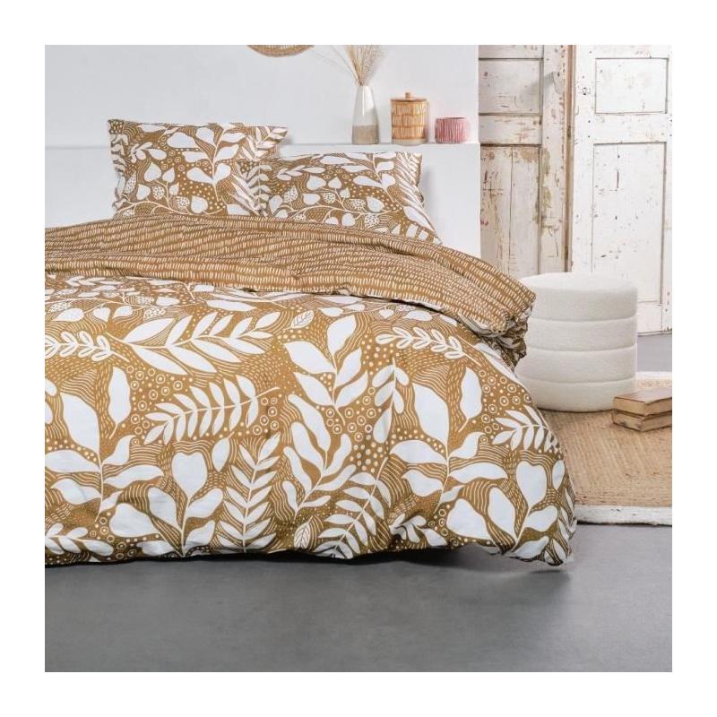 Parure de lit TODAY Sunshine 220x240cm - Imprimé floral - 100% Coton