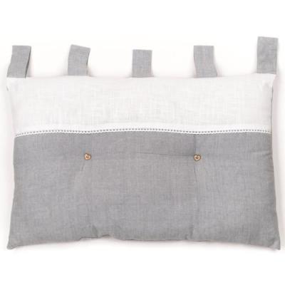 Tete de lit - CHARME Chambray x Slub Capucine - 45 x 70 cm