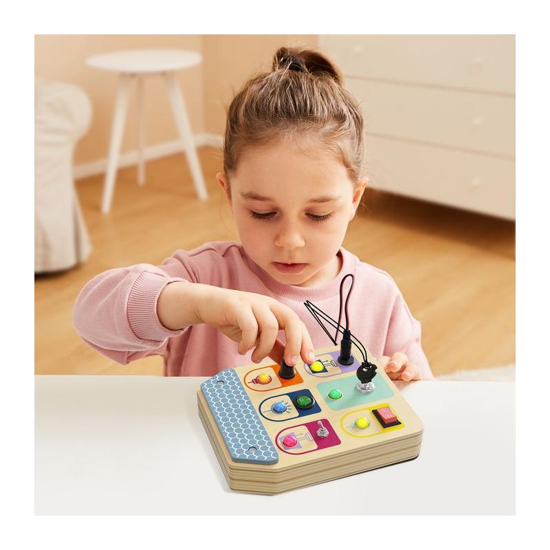 Interrupteur Busy Board: Jouet éducatif pour manipuler dès 36 mois