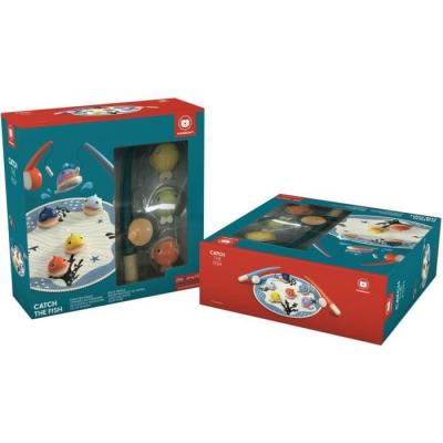 Attrape les Poissons: jeu éducatif 2 ans, 6 poissons magnétiques, 2 cannes à pêche