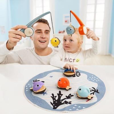 Attrape les Poissons: jeu éducatif 2 ans, 6 poissons magnétiques, 2 cannes à pêche