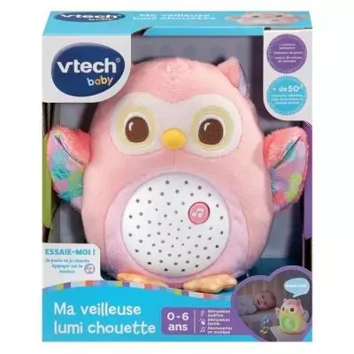 Veilleuse VTECH Ma Veilleuse Lum'i Chouette Rose Veilleuse VTECH Ma Veilleuse Lum'i Chouette Rose