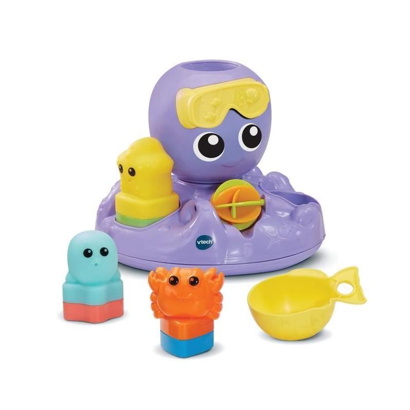 Découvrez VTECH JULIE, la pieuvre tourbillon de bain pour bébé