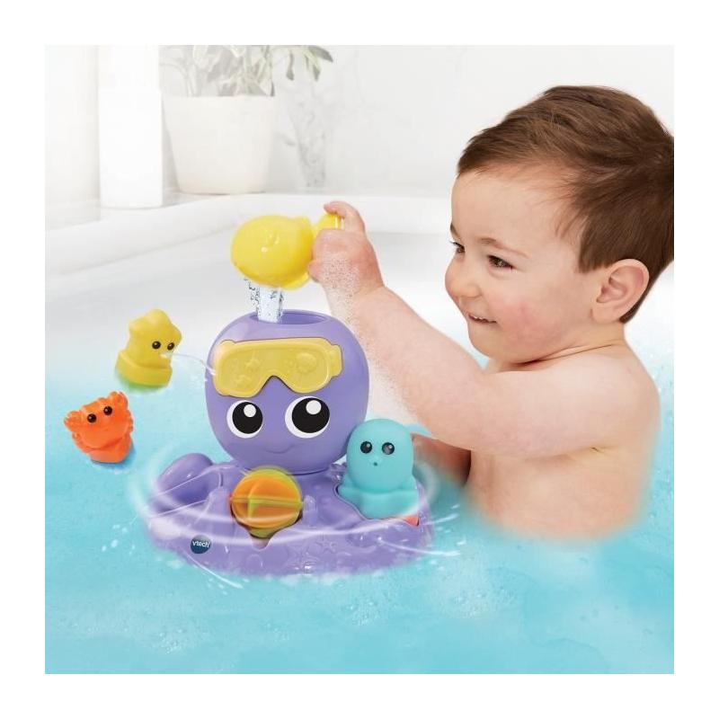 Découvrez VTECH JULIE, la pieuvre tourbillon de bain pour bébé