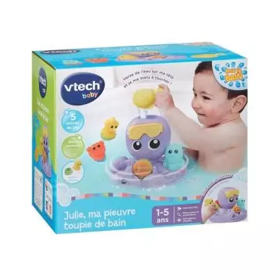 Découvrez VTECH JULIE, la pieuvre tourbillon de bain pour bébé