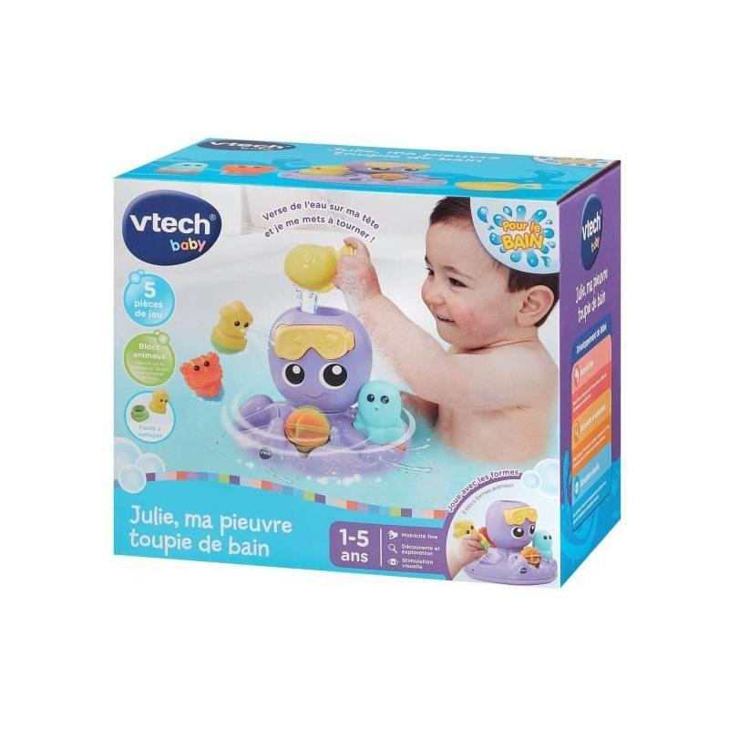 Découvrez VTECH JULIE, la pieuvre tourbillon de bain pour bébé