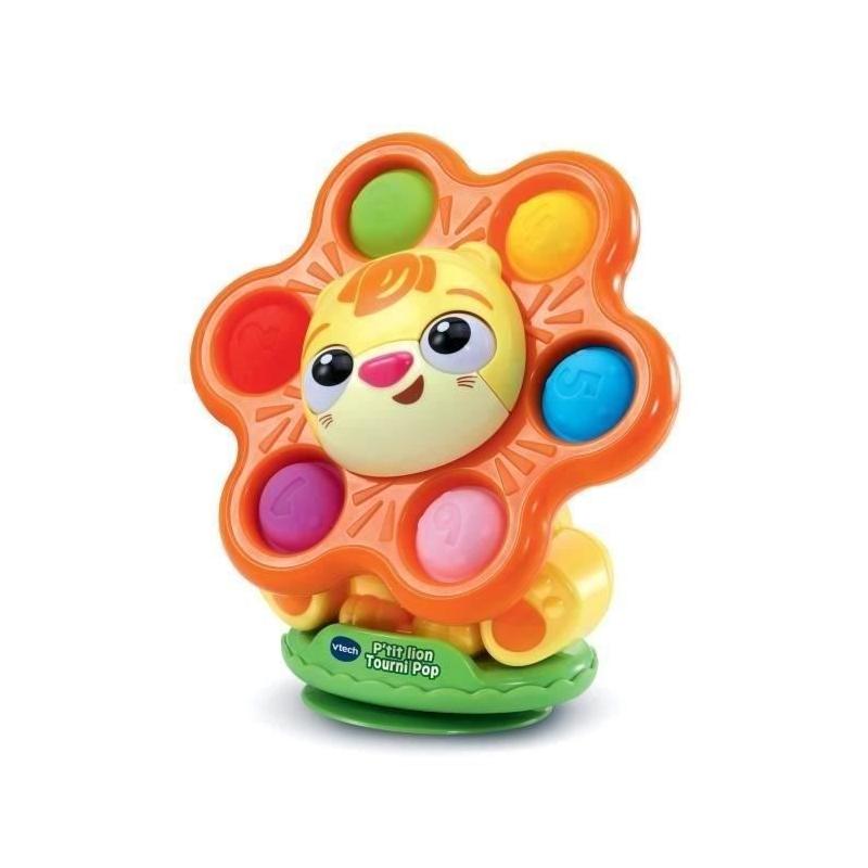 Découvrez le VTECH P'TIT LION TOURNI POP en plastique recyclé!