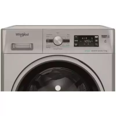 Lave-linge hublot Whirlpool 10 kg - Induction - 1400 trs/min - Silver Lave-linge hublot Whirlpool 10 kg - Induction - 1400 trs/min - Silver