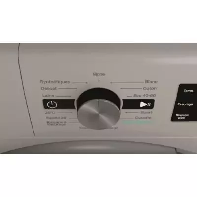 Lave-linge hublot Whirlpool 10 kg - Induction - 1400 trs/min - Silver Lave-linge hublot Whirlpool 10 kg - Induction - 1400 trs/min - Silver
