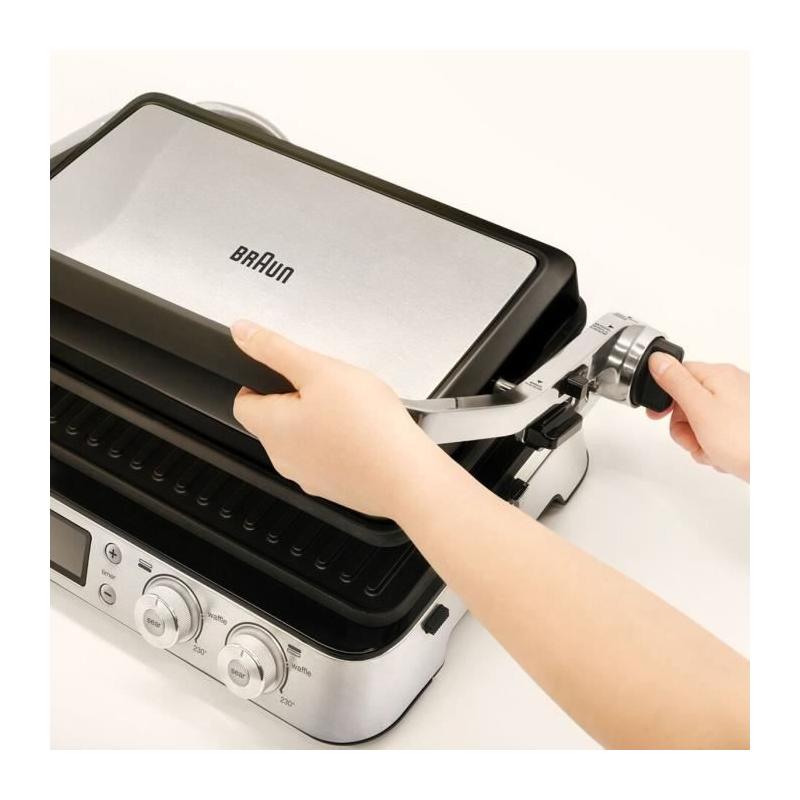 Grill multifonctions Braun - Multi Pro 9 - 2000W - Noir / Acier
