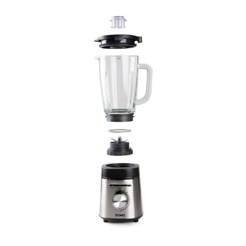 Mélangeur DOMO DO740BL - Puissant 1400 W - 1,75 L - Gris