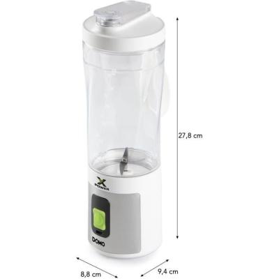 Mélangeur portable sans fil DOMO DO752BL - 120 W - Blanc