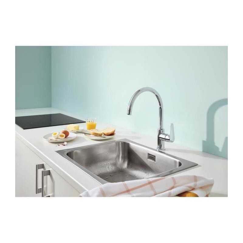 Robinet de cuisine GROHE - Design moderne en métal chromé