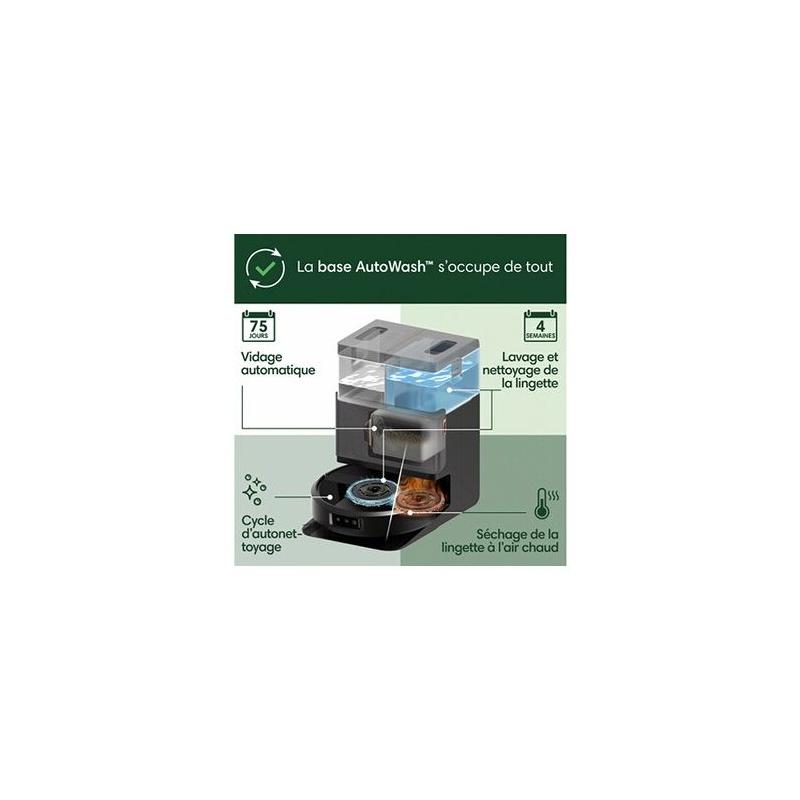Aspirateur robot iRobot Roomba Plus 505 Noir - Nettoie en toute simplicité