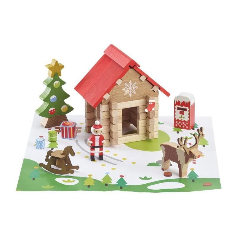 La cabane magique du Père Noël - Jeu de construction 60 pièces