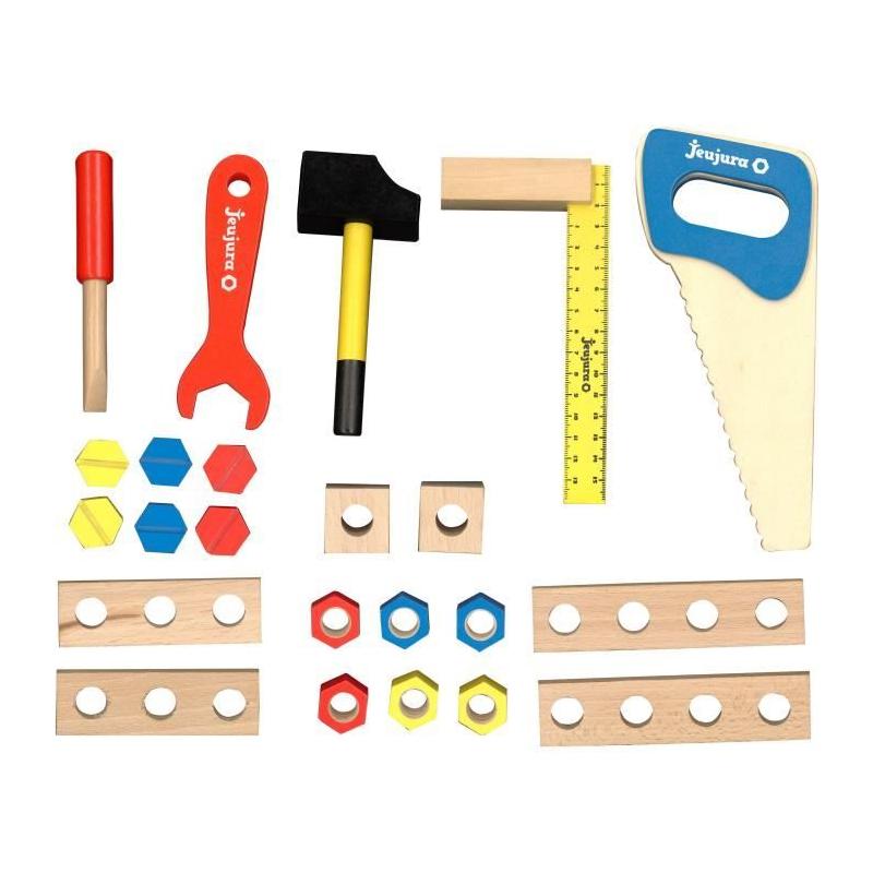 Caisse à outils en bois - JEUJURA pour bricoleurs en herbe