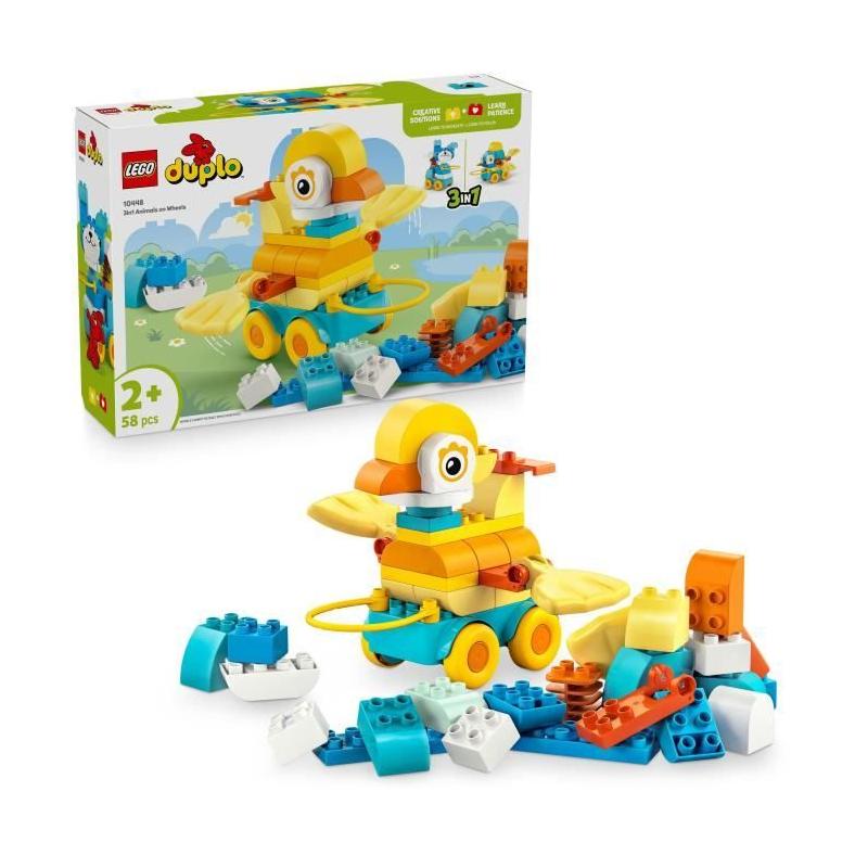LEGO DUPLO Ma Ville 10448: Animaux Sur Roues 3-En-1 pour les Tout-Petits