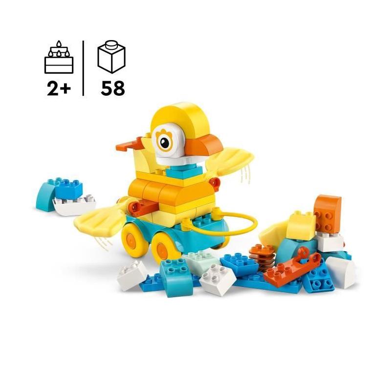 LEGO DUPLO Ma Ville 10448: Animaux Sur Roues 3-En-1 pour les Tout-Petits