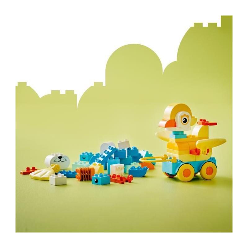 LEGO DUPLO Ma Ville 10448: Animaux Sur Roues 3-En-1 pour les Tout-Petits