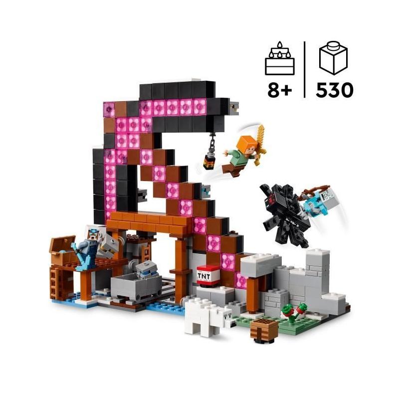 LEGO Minecraft 21277 La Mine En Forme De Pioche - Jeu De Construction Fun