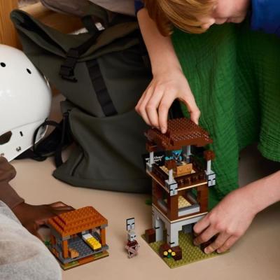 LEGO Minecraft 21278: L'Avant-Poste des Pillards et le Ravageur - Pour les Aventuriers de 9 Ans