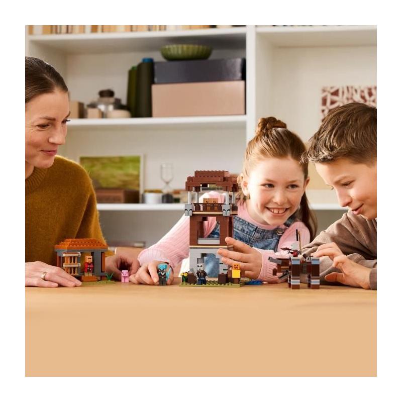 LEGO Minecraft 21278: L'Avant-Poste des Pillards et le Ravageur - Pour les Aventuriers de 9 Ans